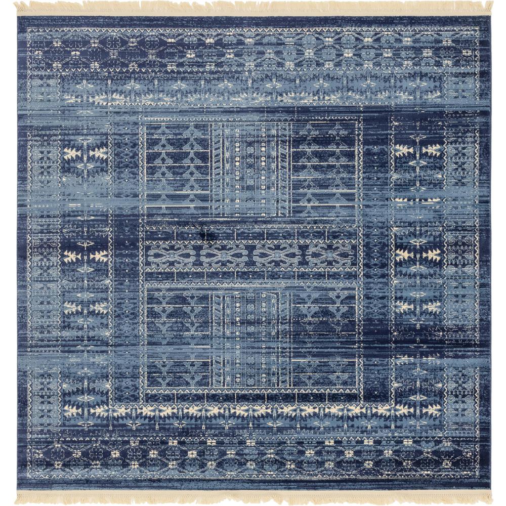 Sequoia District Rug, Blue (8' 0 x 8' 0). Picture 1
