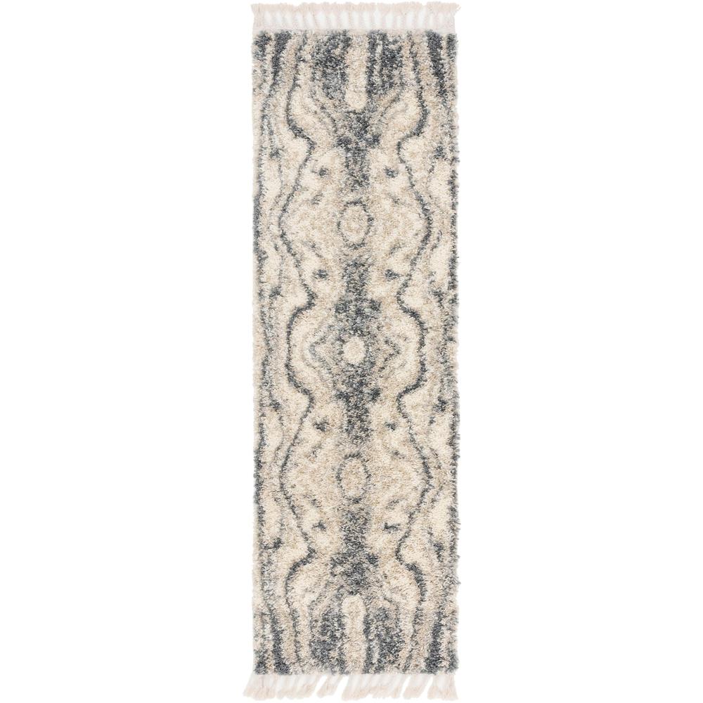 Valley Hygge Shag Rug, Gray (2' 7 x 8' 2). Picture 1