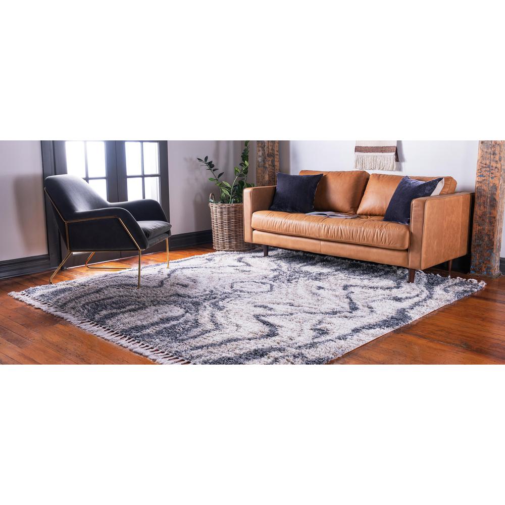 Valley Hygge Shag Rug, Gray (8' 0 x 8' 0). Picture 3
