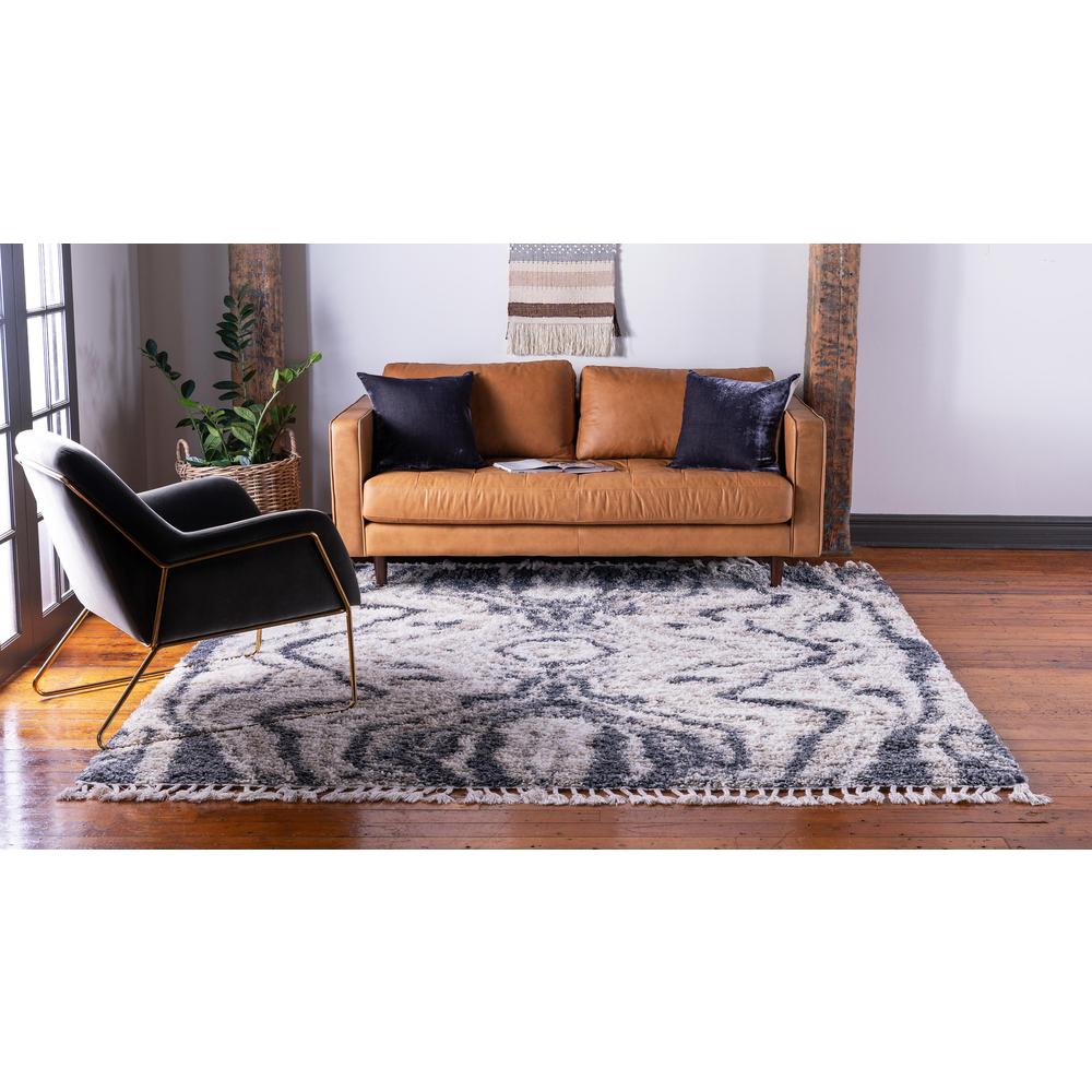 Valley Hygge Shag Rug, Gray (8' 0 x 8' 0). Picture 4