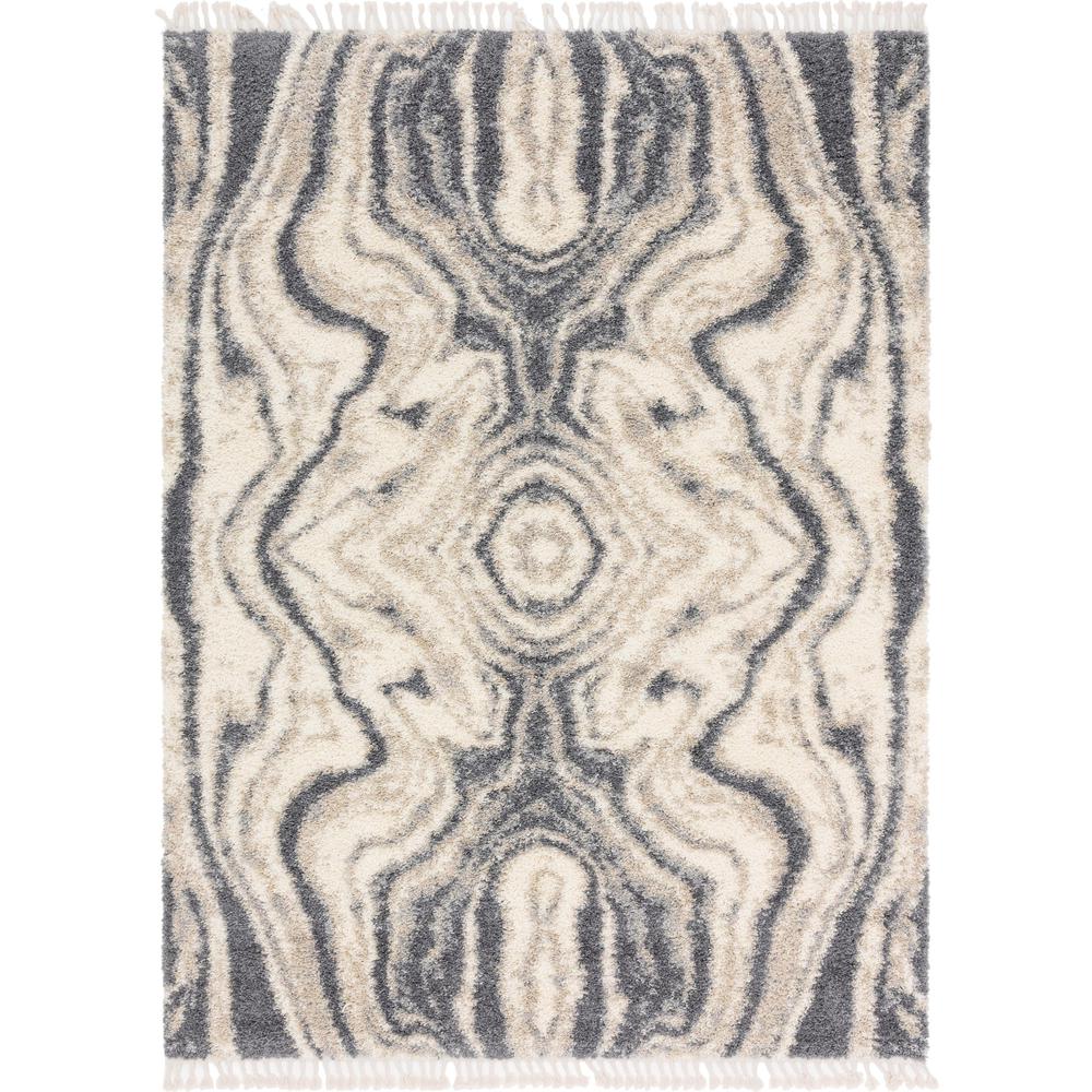 Valley Hygge Shag Rug, Gray (9' 0 x 12' 0). Picture 1