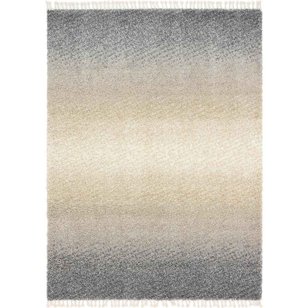 Gradient Hygge Shag Rug, Gray (9' 0 x 12' 0). Picture 1