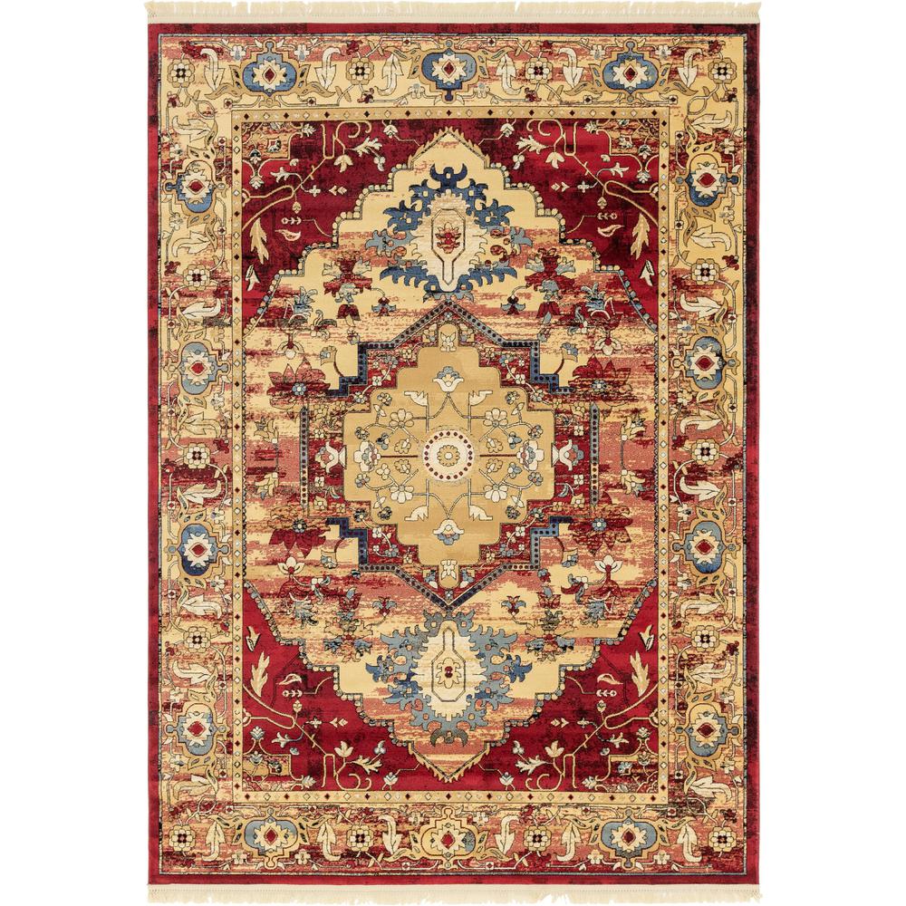 Potomac District Rug, Red (7' 0 x 10' 0). Picture 1
