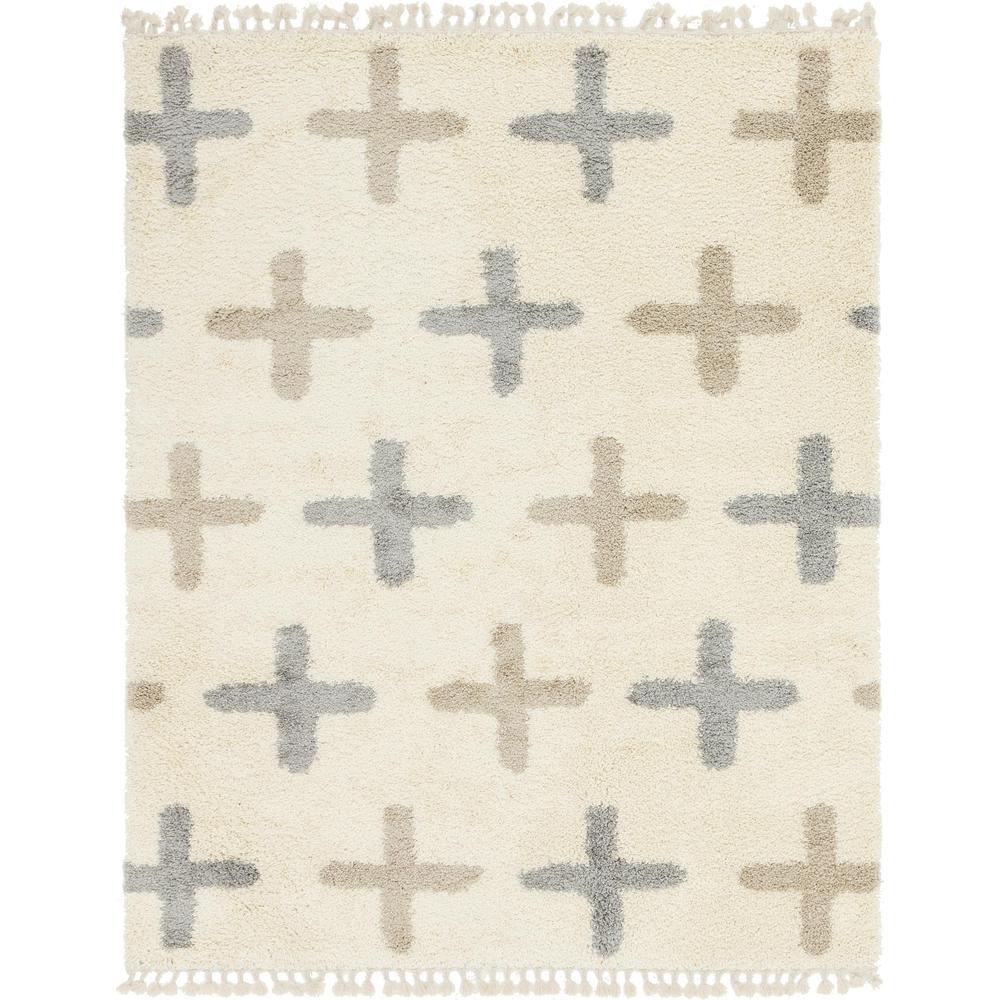 Positive Hygge Shag Rug, Ivory (8' 0 x 10' 0). Picture 1