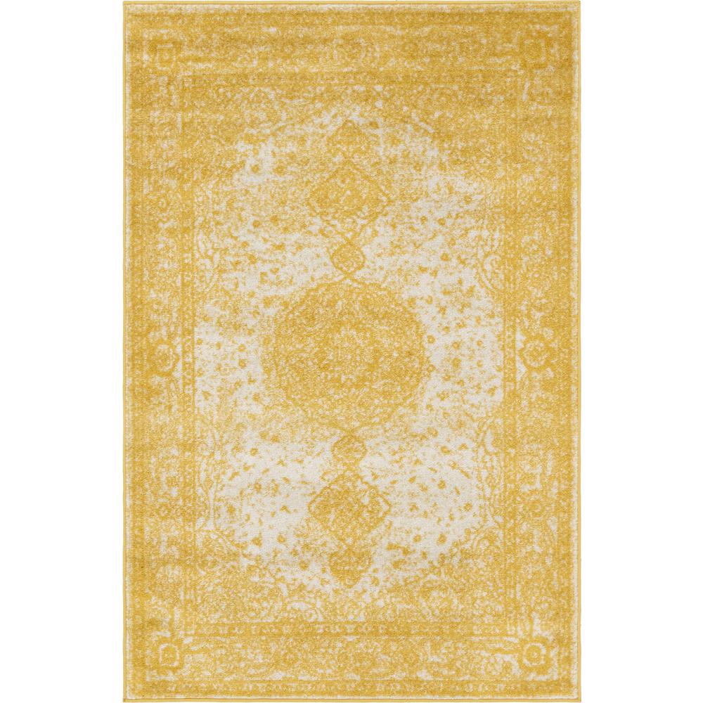 Midnight Bromley Rug, Yellow (4' 0 x 6' 0). Picture 1