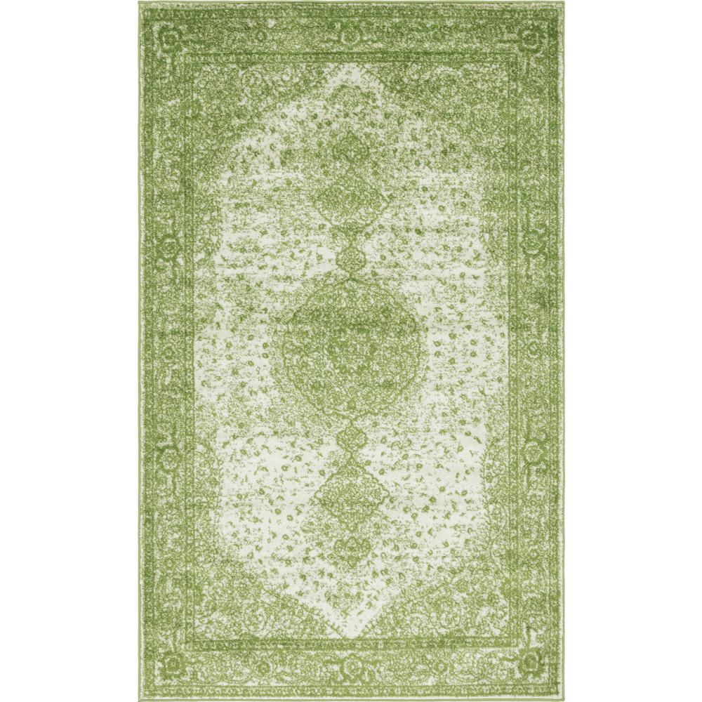 Midnight Bromley Rug, Green (5' 0 x 8' 0). Picture 1