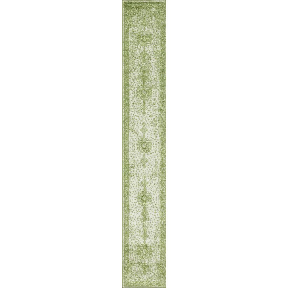 Midnight Bromley Rug, Green (2' 0 x 13' 0). Picture 1