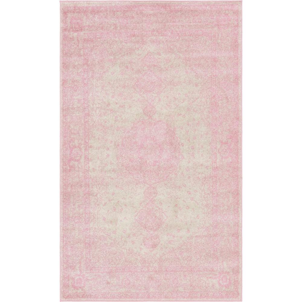 Midnight Bromley Rug, Pink (5' 0 x 8' 0). Picture 1