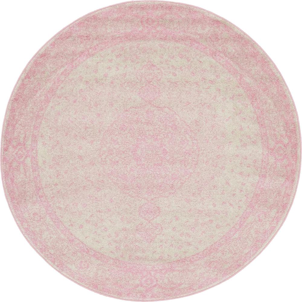Midnight Bromley Rug, Pink (5' 0 x 5' 0). Picture 1