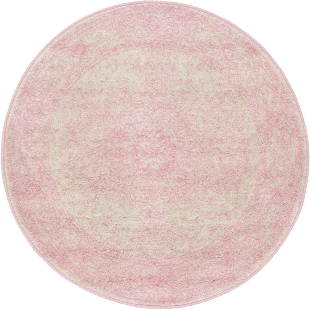 Midnight Bromley Rug, Pink (3' 0 x 3' 0). Picture 1