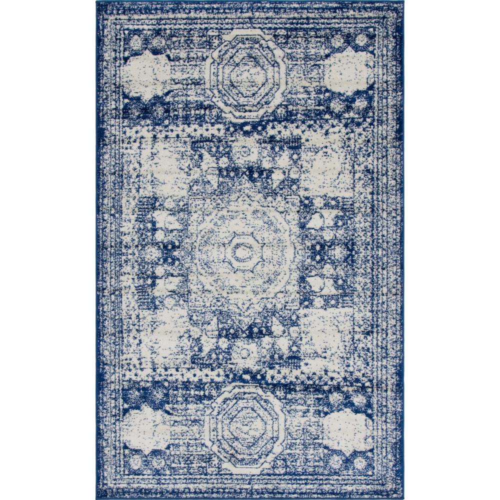 Wells Bromley Rug, Blue (5' 0 x 8' 0). Picture 1