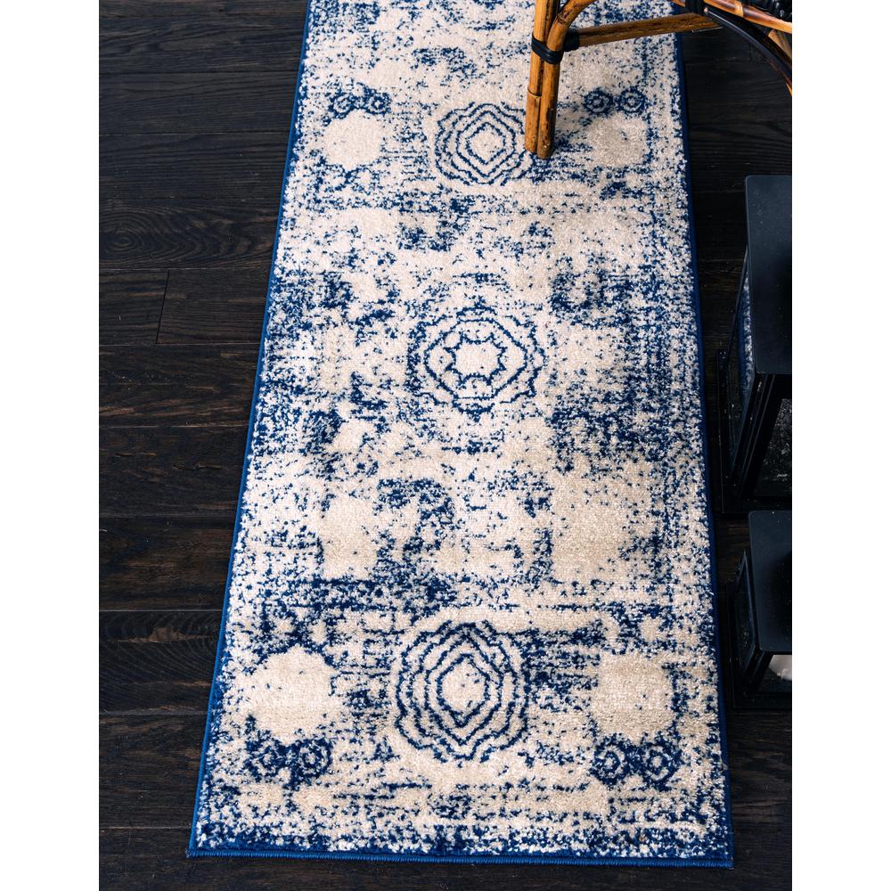 Wells Bromley Rug, Blue (2' 0 x 13' 0). Picture 2