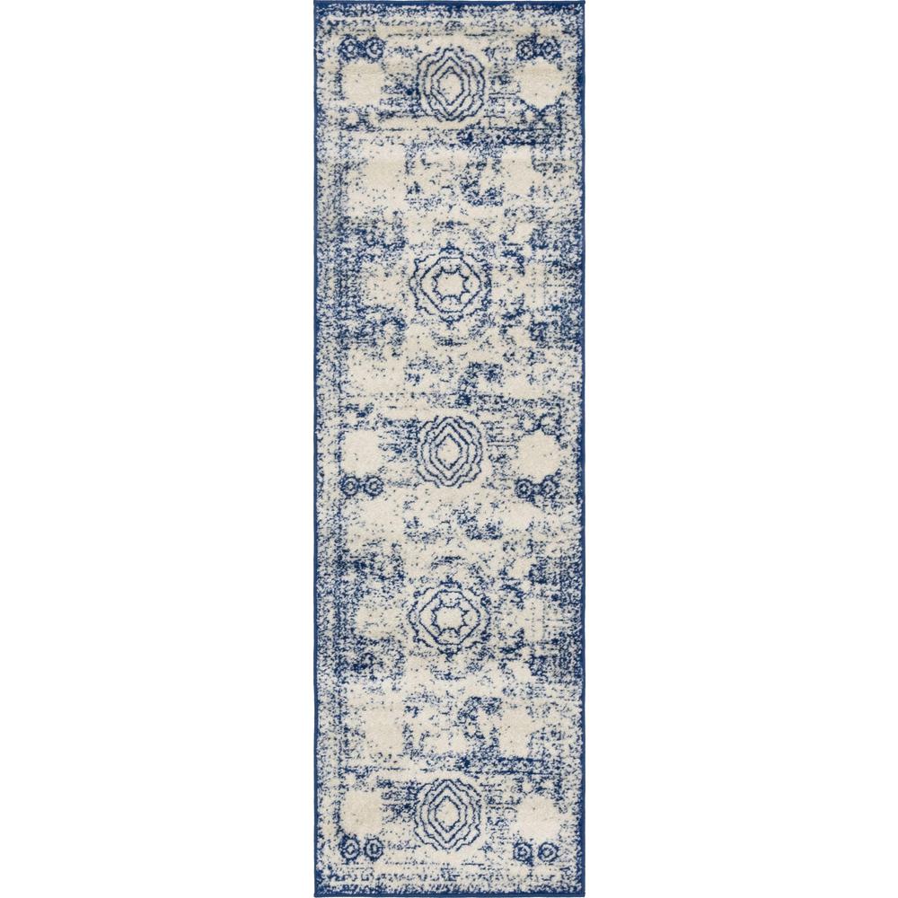 Wells Bromley Rug, Blue (2' 0 x 6' 7). The main picture.