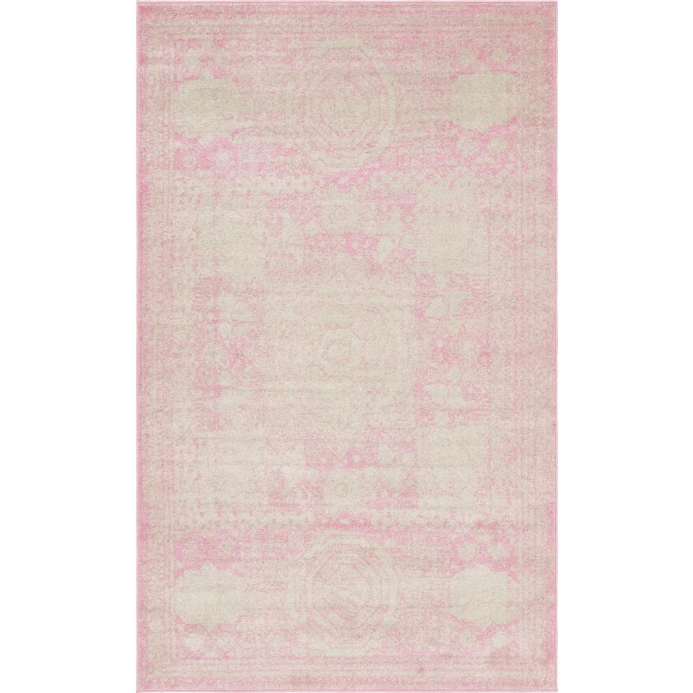 Wells Bromley Rug, Pink (5' 0 x 8' 0). Picture 1