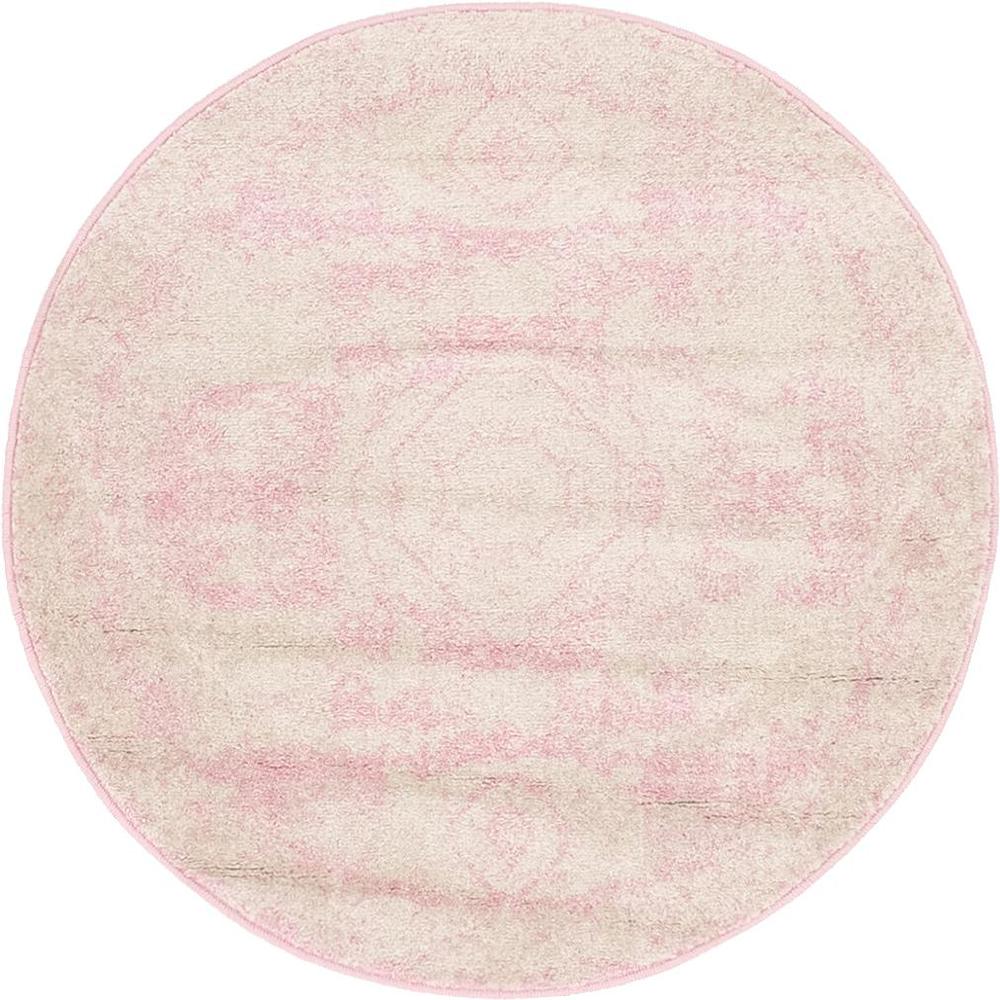 Wells Bromley Rug, Pink (3' 0 x 3' 0). Picture 1