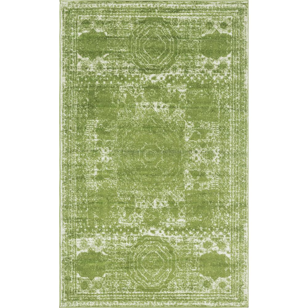 Wells Bromley Rug, Green (5' 0 x 8' 0). Picture 1