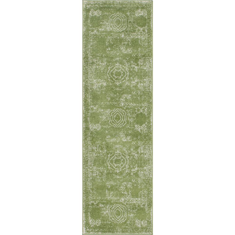 Wells Bromley Rug, Green (2' 0 x 6' 7). The main picture.
