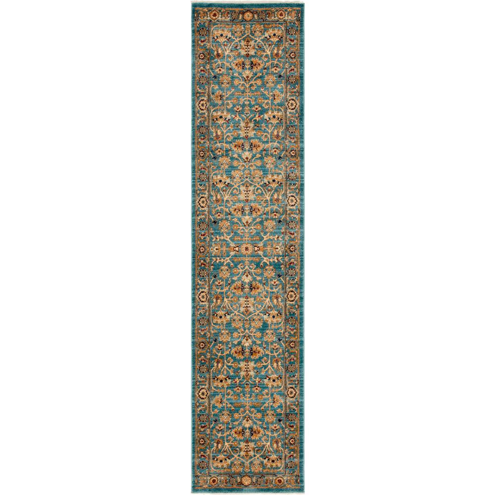 Alcott Dorchester Rug, Turquoise (2' 2 x 9' 10). The main picture.