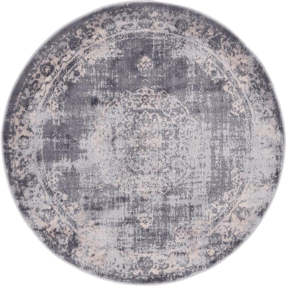 Blackthorn Leila Rug, Gray (3' 3 x 3' 3). Picture 1