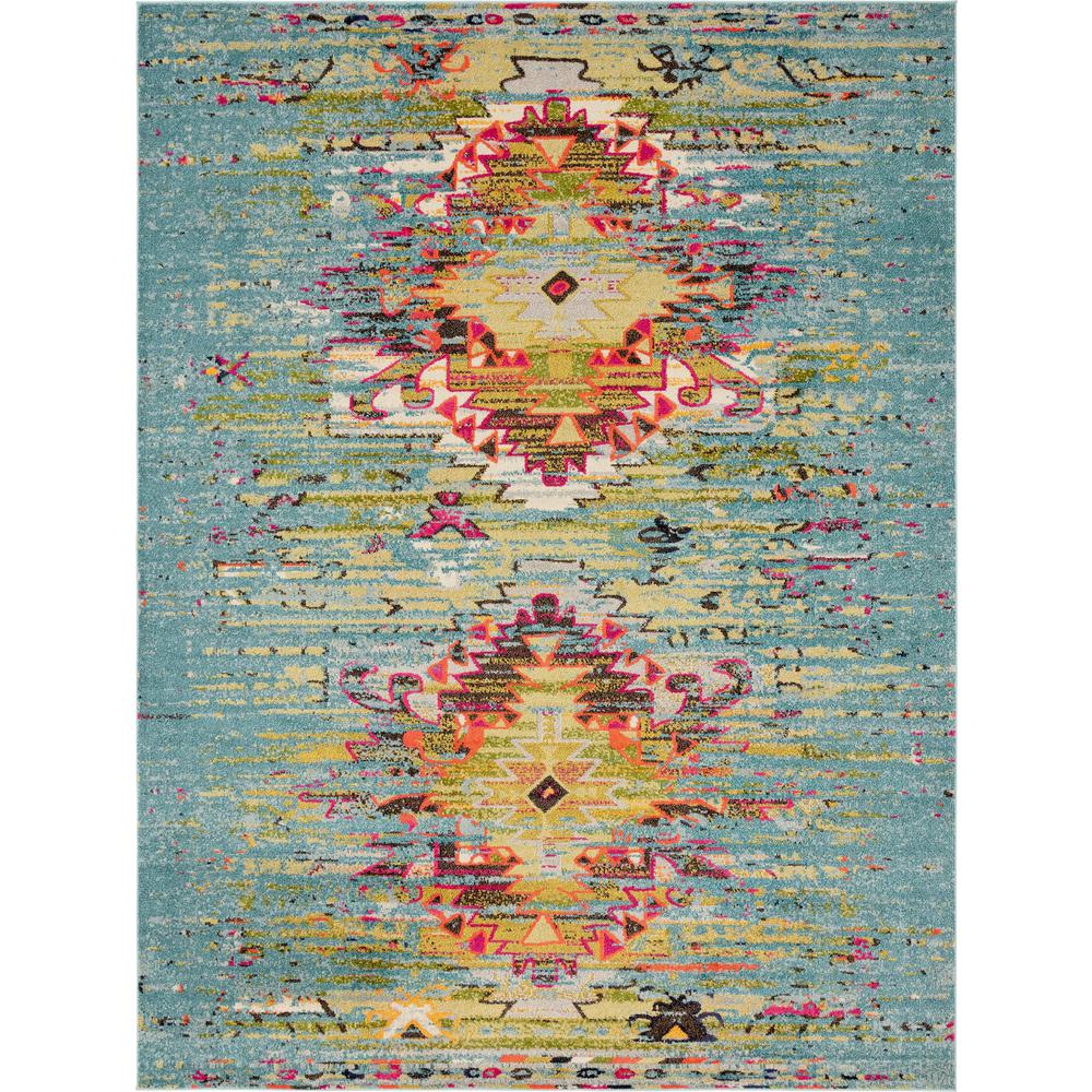Chagall Vita Rug, Turquoise (9' 10 x 13' 0). Picture 1