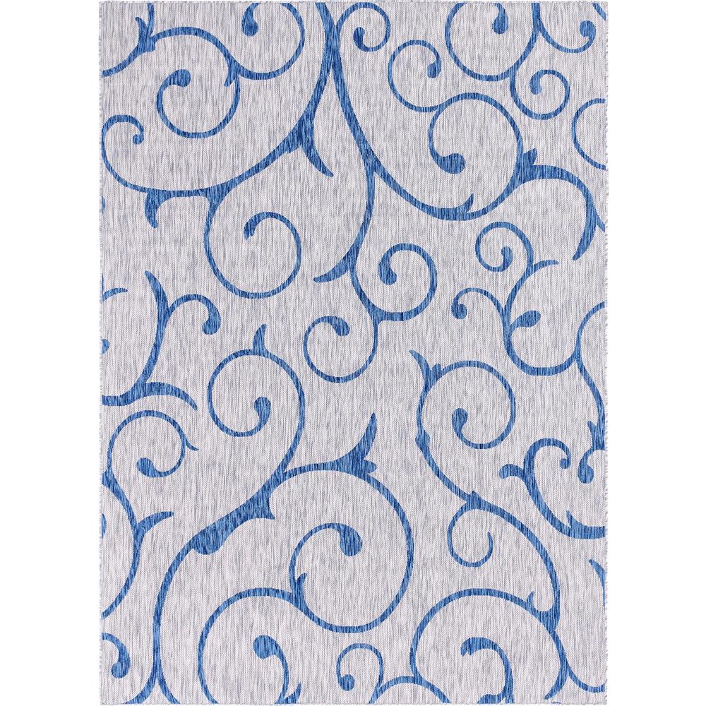 Outdoor Curl Rug, Light Gray (8' 0 x 11' 4). Picture 1