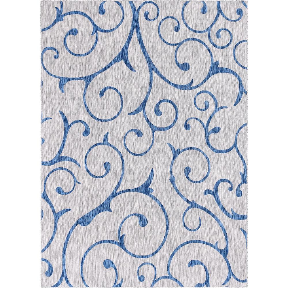 Outdoor Curl Rug, Light Gray (7' 0 x 10' 0). Picture 1