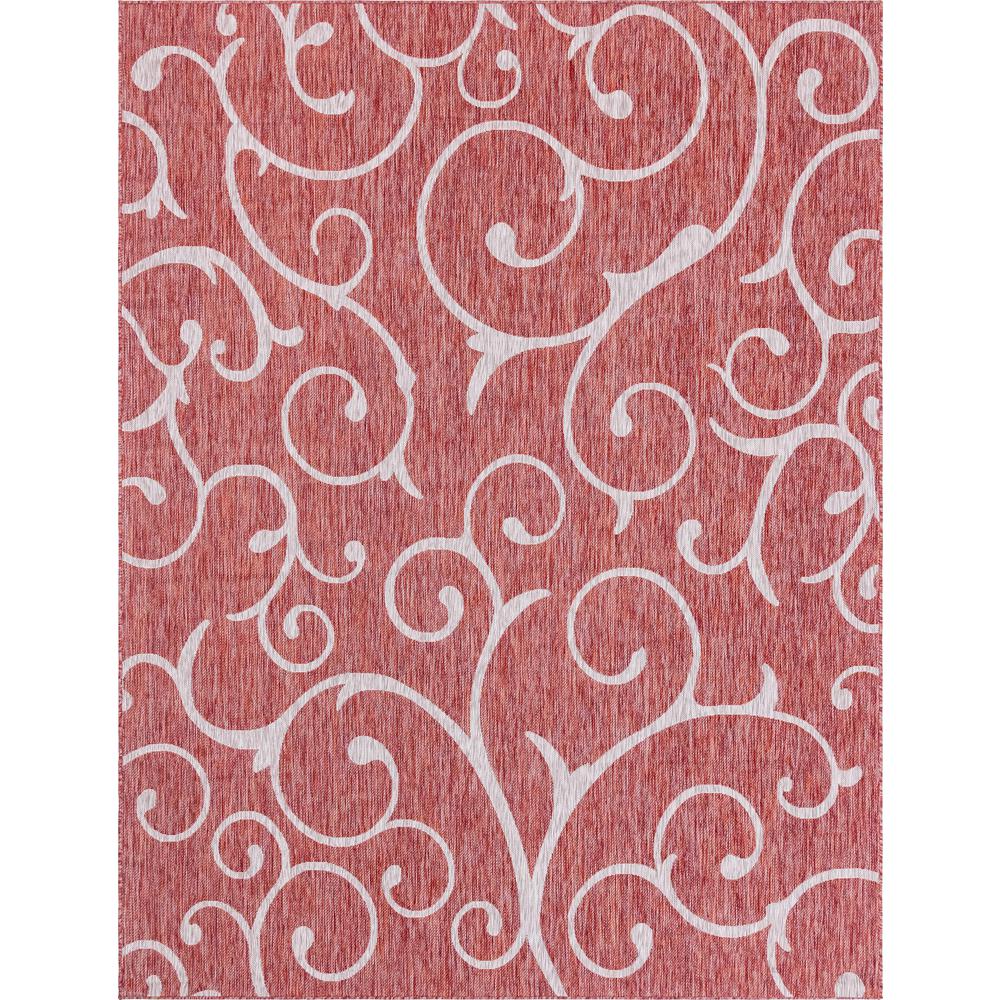 Outdoor Curl Rug, Rust Red (9' 0 x 12' 0). Picture 1