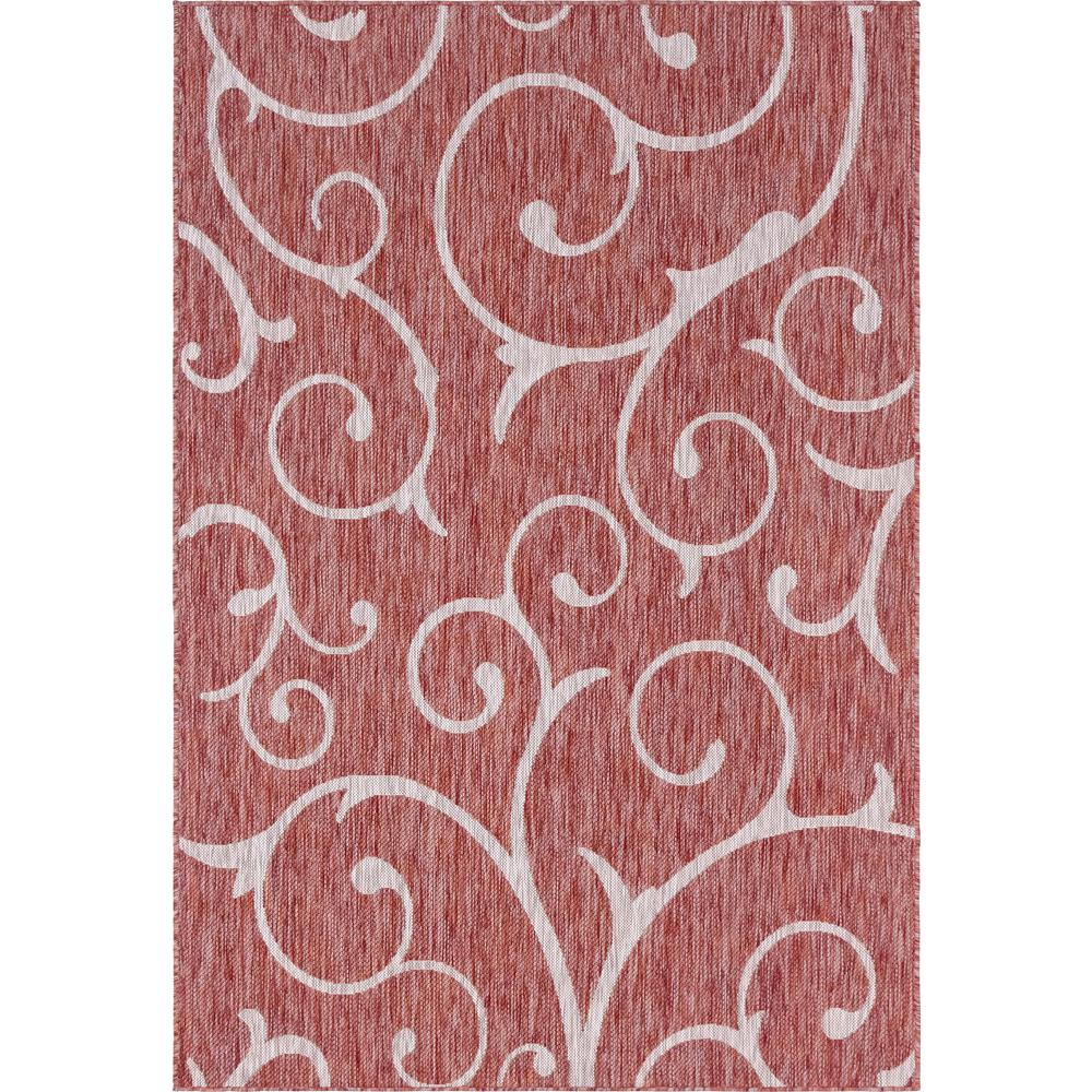 Outdoor Curl Rug, Rust Red (6' 0 x 9' 0). Picture 1