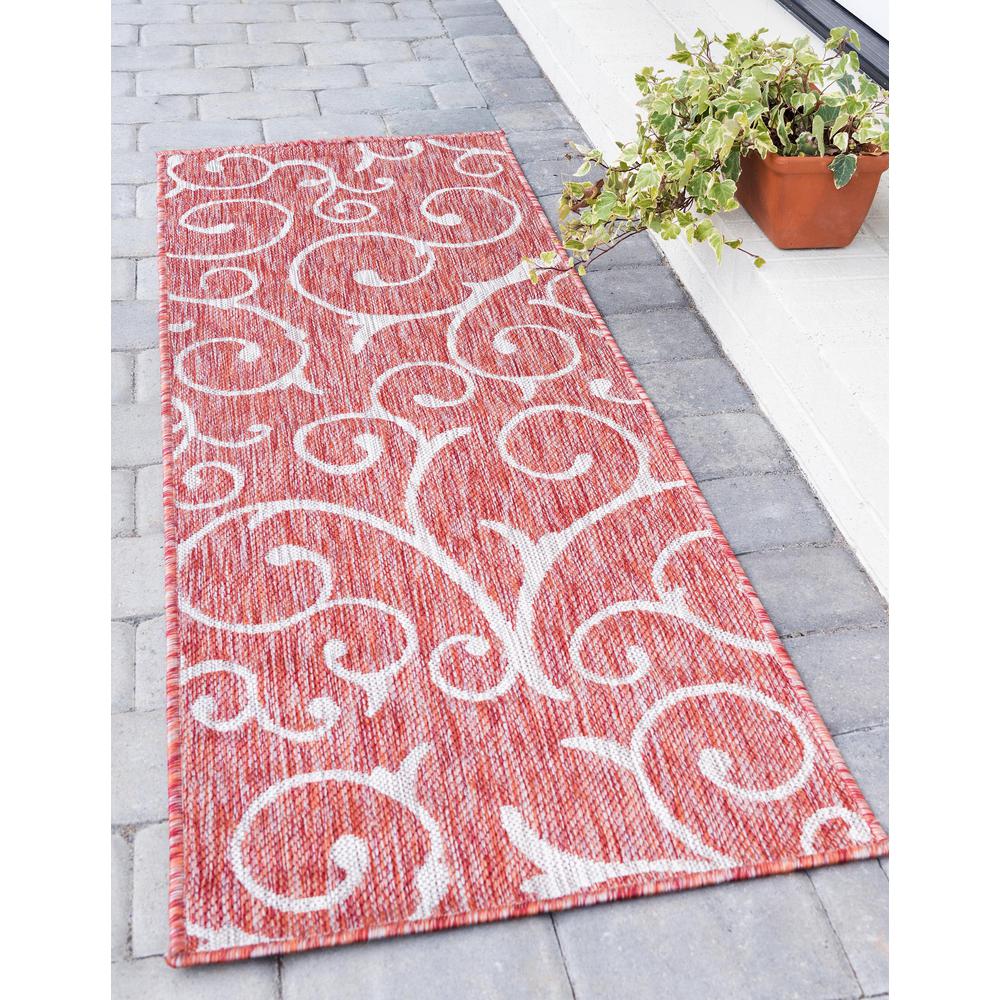 Outdoor Curl Rug, Rust Red (2' 0 x 6' 0). Picture 2
