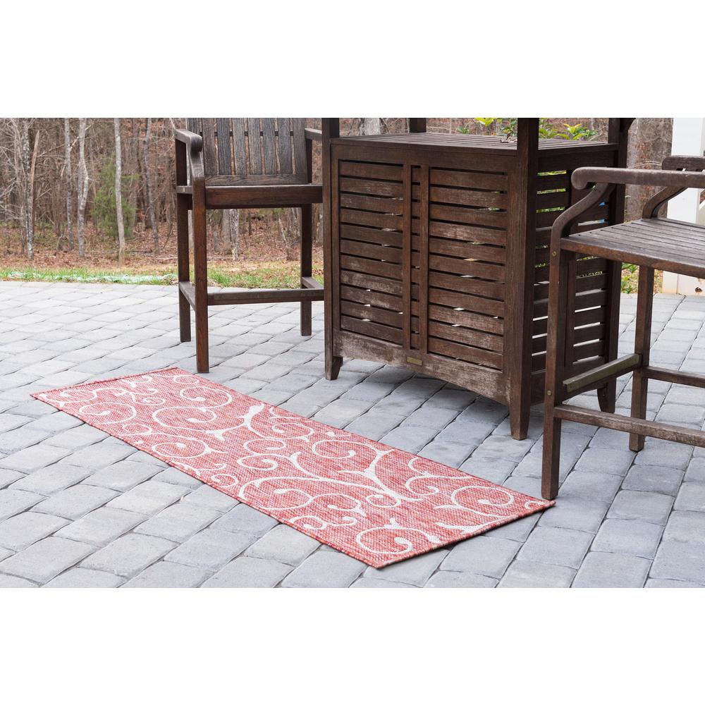 Outdoor Curl Rug, Rust Red (2' 0 x 6' 0). Picture 3