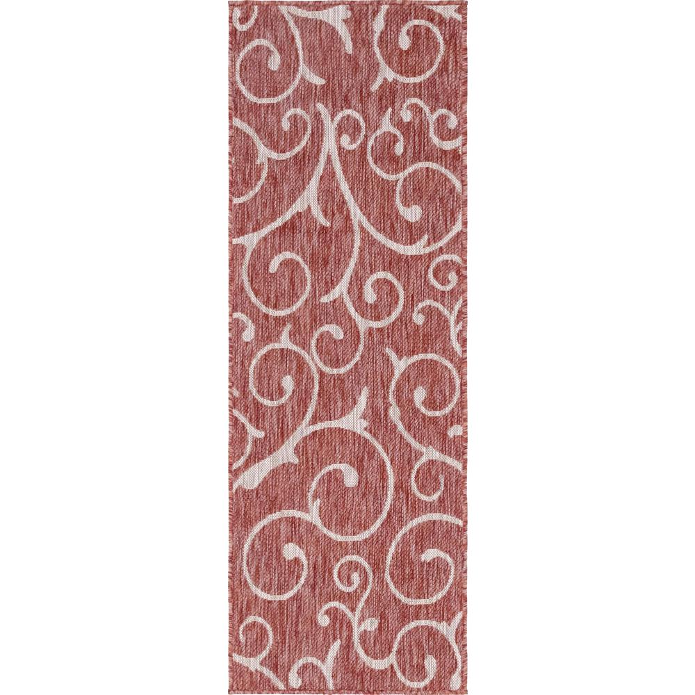 Outdoor Curl Rug, Rust Red (2' 0 x 6' 0). Picture 1