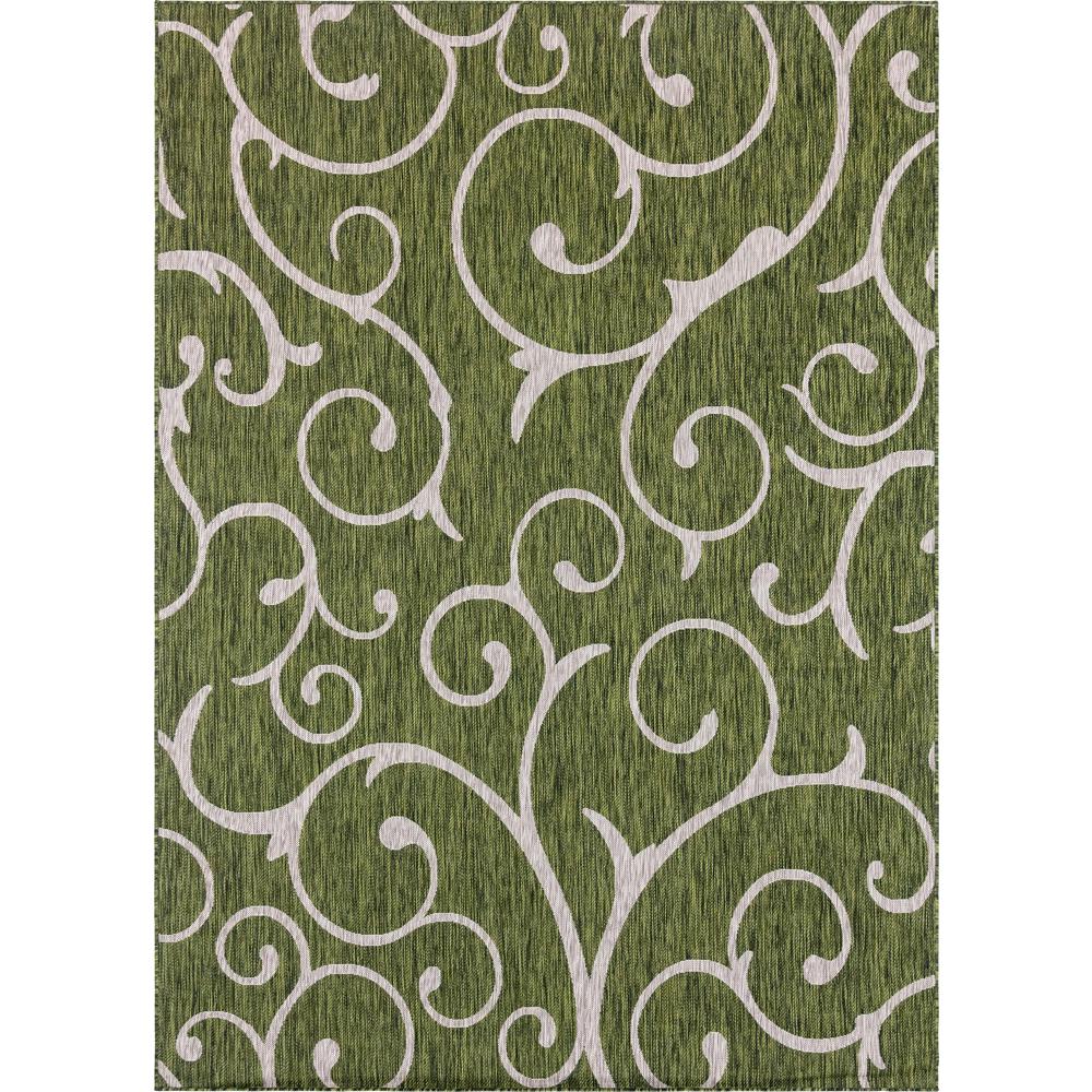 Outdoor Curl Rug, Green (8' 0 x 11' 4). Picture 1