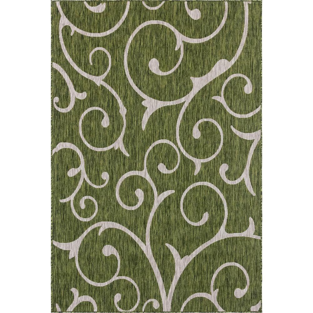 Outdoor Curl Rug, Green (6' 0 x 9' 0). Picture 1