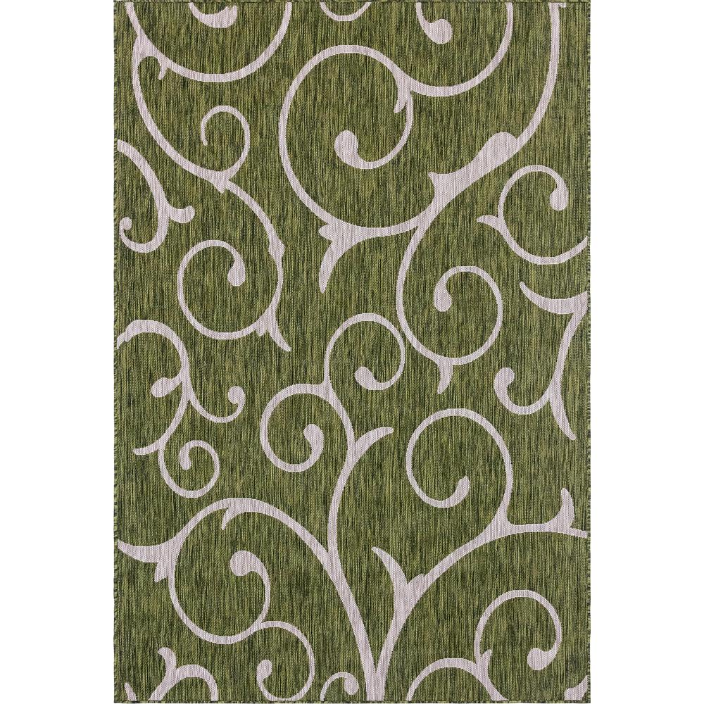 Outdoor Curl Rug, Green (4' 0 x 6' 0). Picture 1