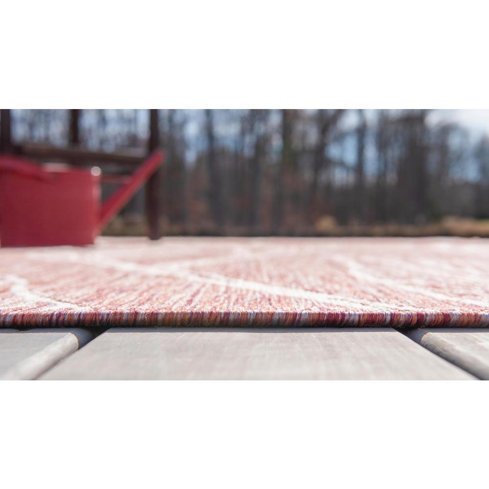 Outdoor Leaf Rug, Rust Red (9' 0 x 12' 0). Picture 5