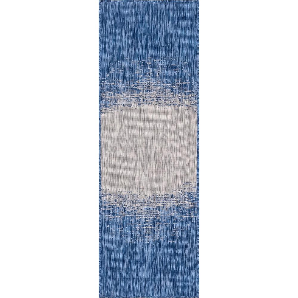 Outdoor Ombre Rug, Blue (2' 0 x 6' 0). Picture 1