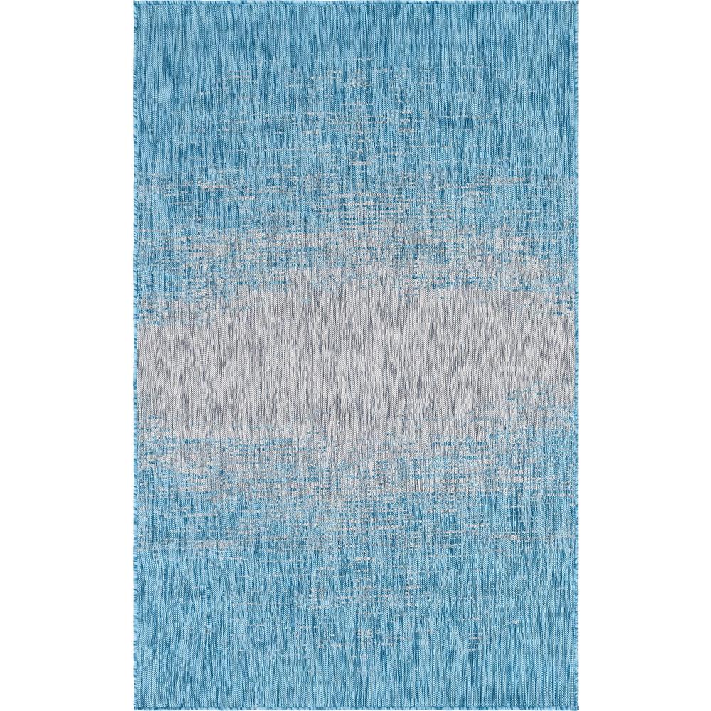 Unique Loom Outdoor Ombre Rug. The main picture.