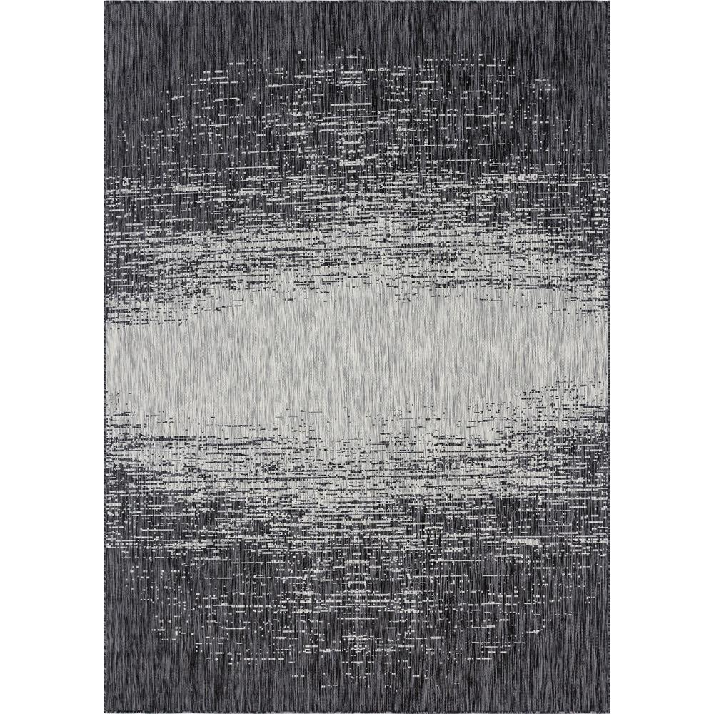 Outdoor Ombre Rug, Gray (8' 0 x 11' 4). The main picture.