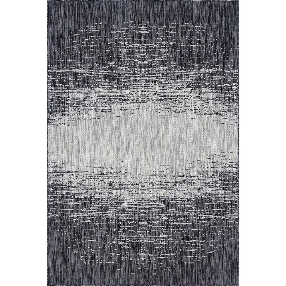 Outdoor Ombre Rug, Gray (6' 0 x 9' 0). Picture 1