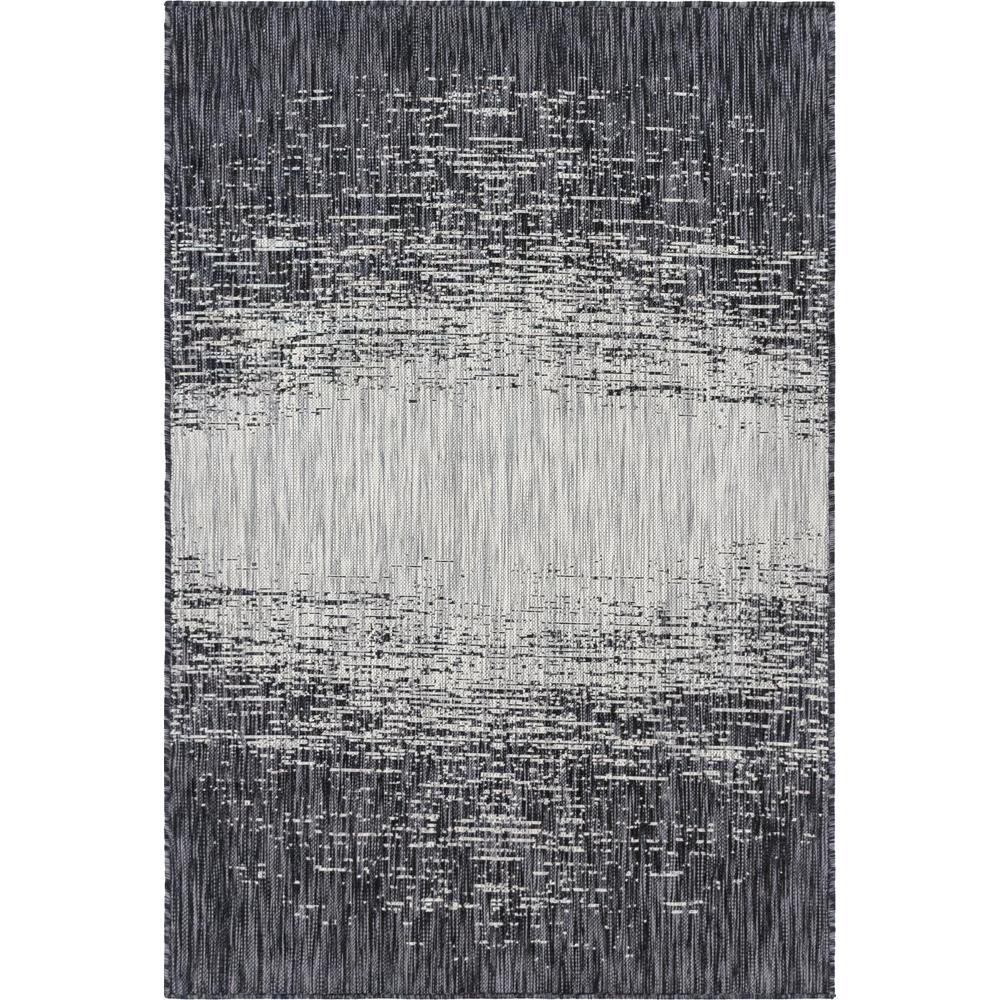 Outdoor Ombre Rug, Gray (4' 0 x 6' 0). Picture 1