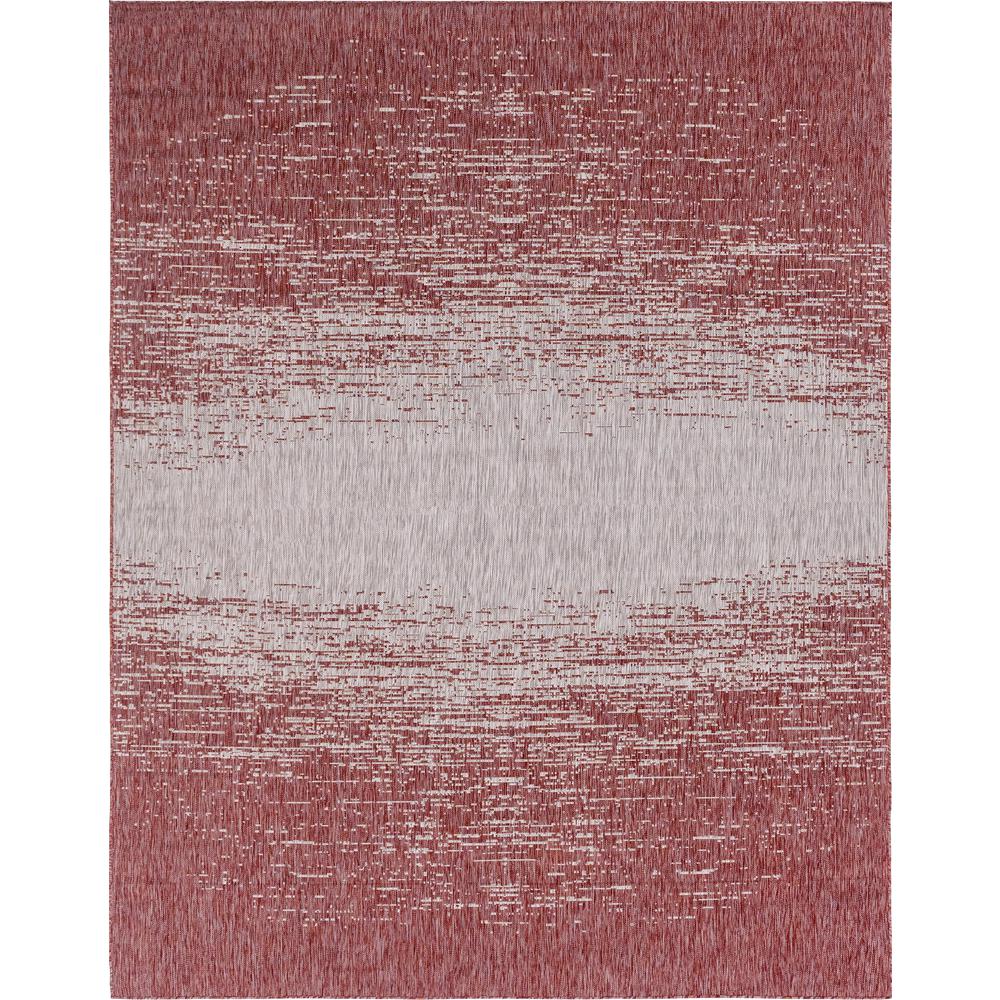 Outdoor Ombre Rug, Rust Red (9' 0 x 12' 0). Picture 1