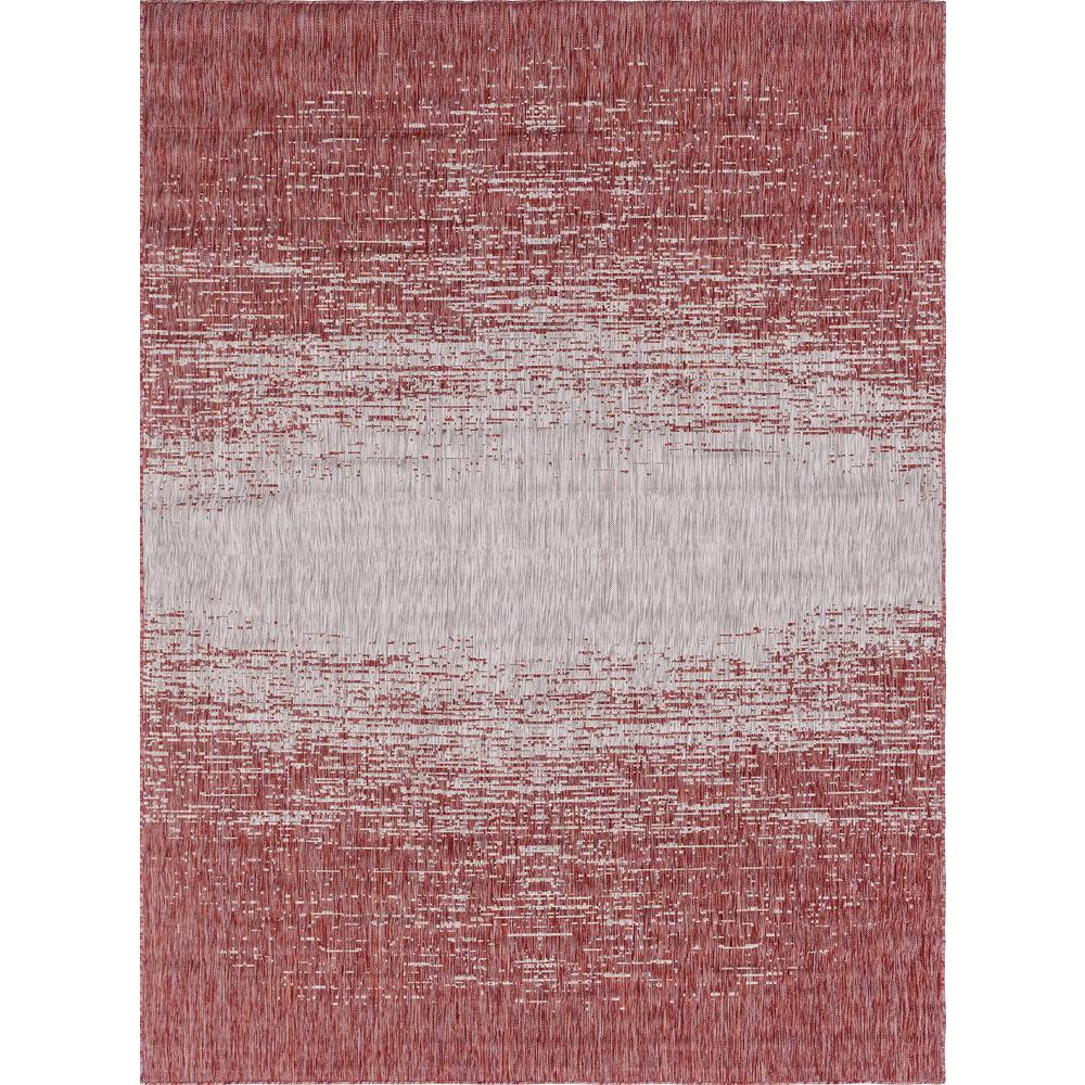 Outdoor Ombre Rug, Rust Red (8' 0 x 11' 4). Picture 1