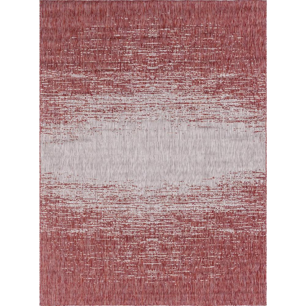 Outdoor Ombre Rug, Rust Red (7' 0 x 10' 0). Picture 1