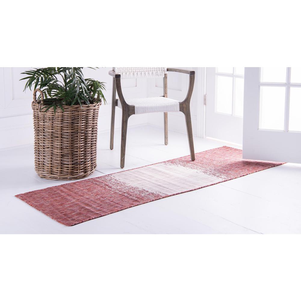 Outdoor Ombre Rug, Rust Red (2' 0 x 6' 0). Picture 4