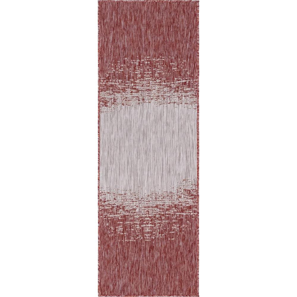 Outdoor Ombre Rug, Rust Red (2' 0 x 6' 0). Picture 1