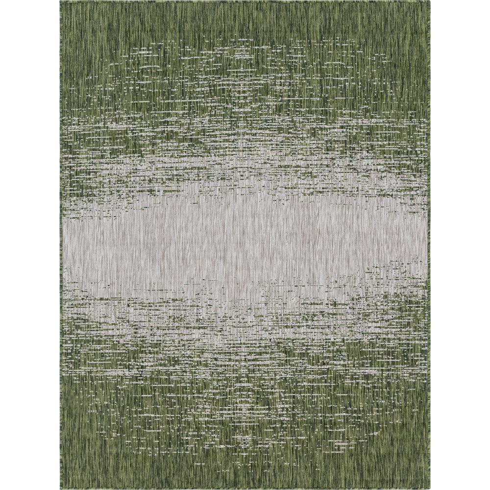 Outdoor Ombre Rug, Green (9' 0 x 12' 0). Picture 1
