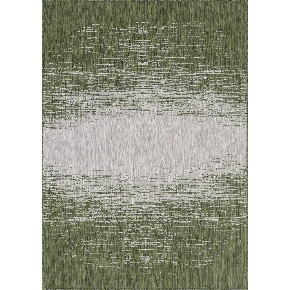 Outdoor Ombre Rug, Green (7' 0 x 10' 0). Picture 1