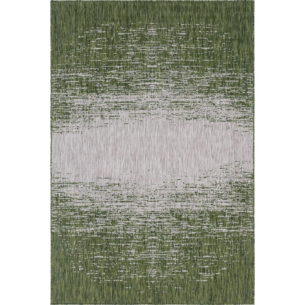 Outdoor Ombre Rug, Green (6' 0 x 9' 0). Picture 1