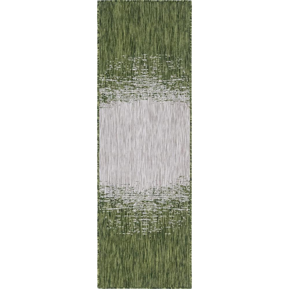 Outdoor Ombre Rug, Green (2' 0 x 6' 0). Picture 1