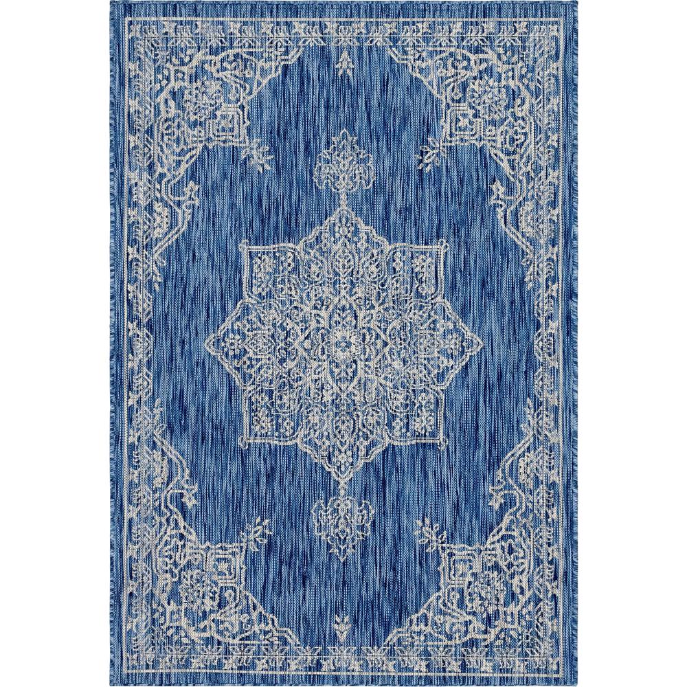 Outdoor Antique Rug, Blue (4' 0 x 6' 0). Picture 1